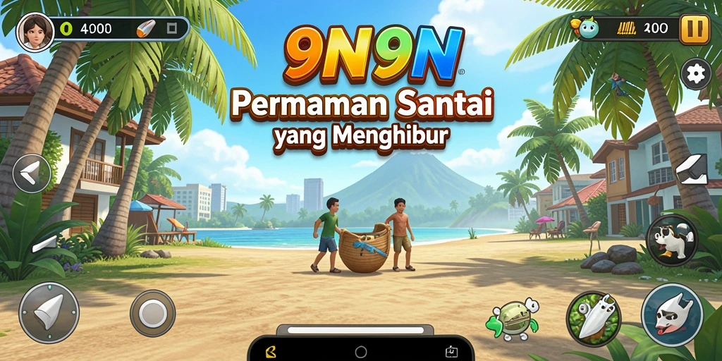 Tampilan gameplay santai dan menarik dari 9N9N.