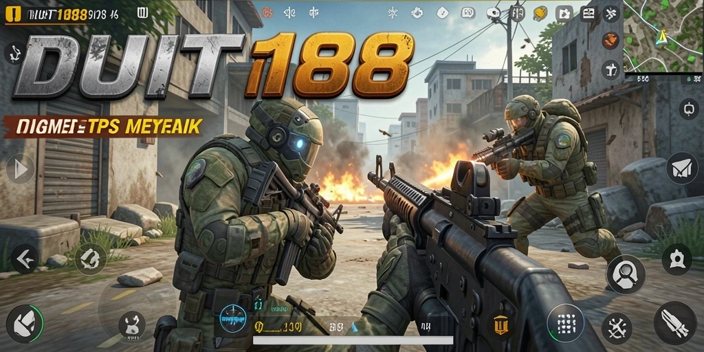 Tampilan gameplay seru di medan perang <strong>DUIT188</strong>.