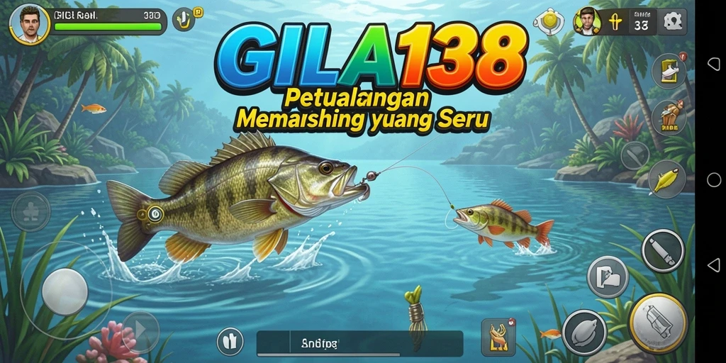 Gameplay GILA138 yang menampilkan berbagai lokasi memancing.