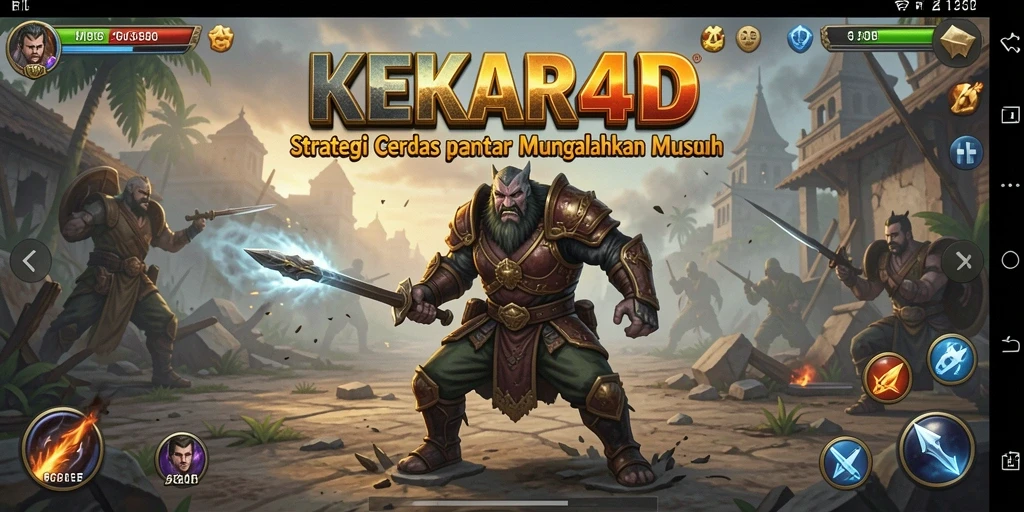Tangkapan layar dari pertempuran seru dalam KEKAR4D dengan strategi yang cerdas.