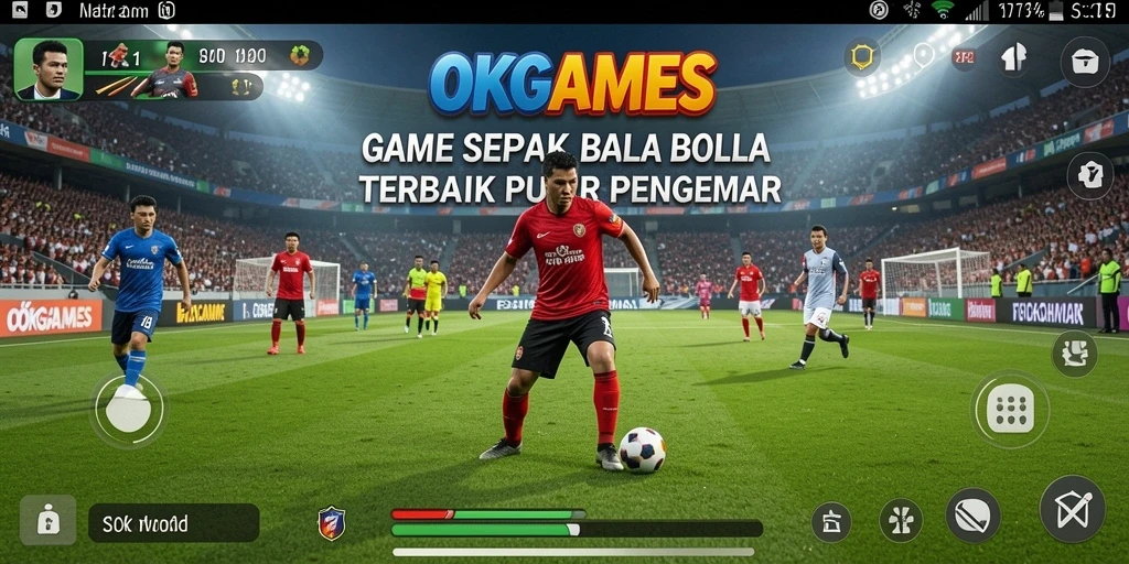 Tampilan gameplay OKGAMES yang seru dan penuh aksi di lapangan.