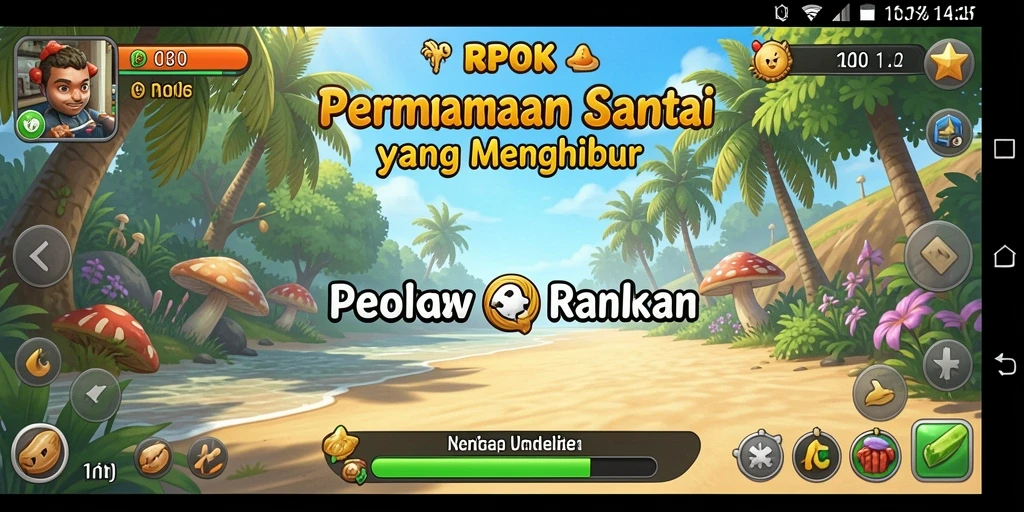 Tampilan gameplay RPOK yang mengasyikkan dan berwarna-warni.