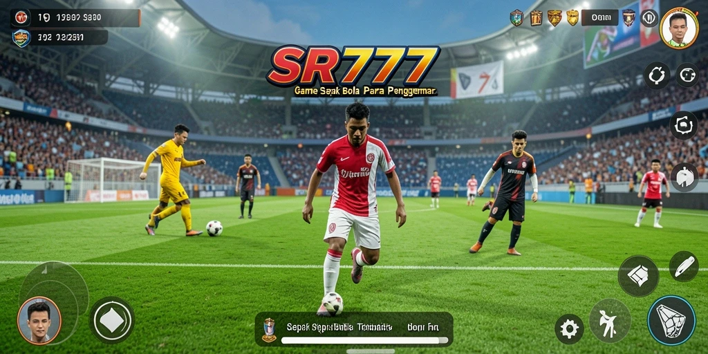 Tampilan gameplay SR777 yang menegangkan dan seru dalam sepak bola.
