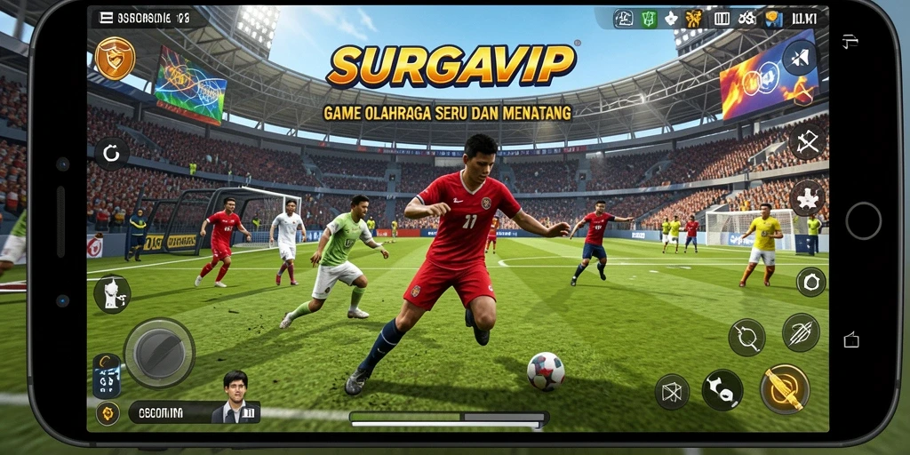 Tampilan gameplay SURGAVIP yang seru dan kompetitif.